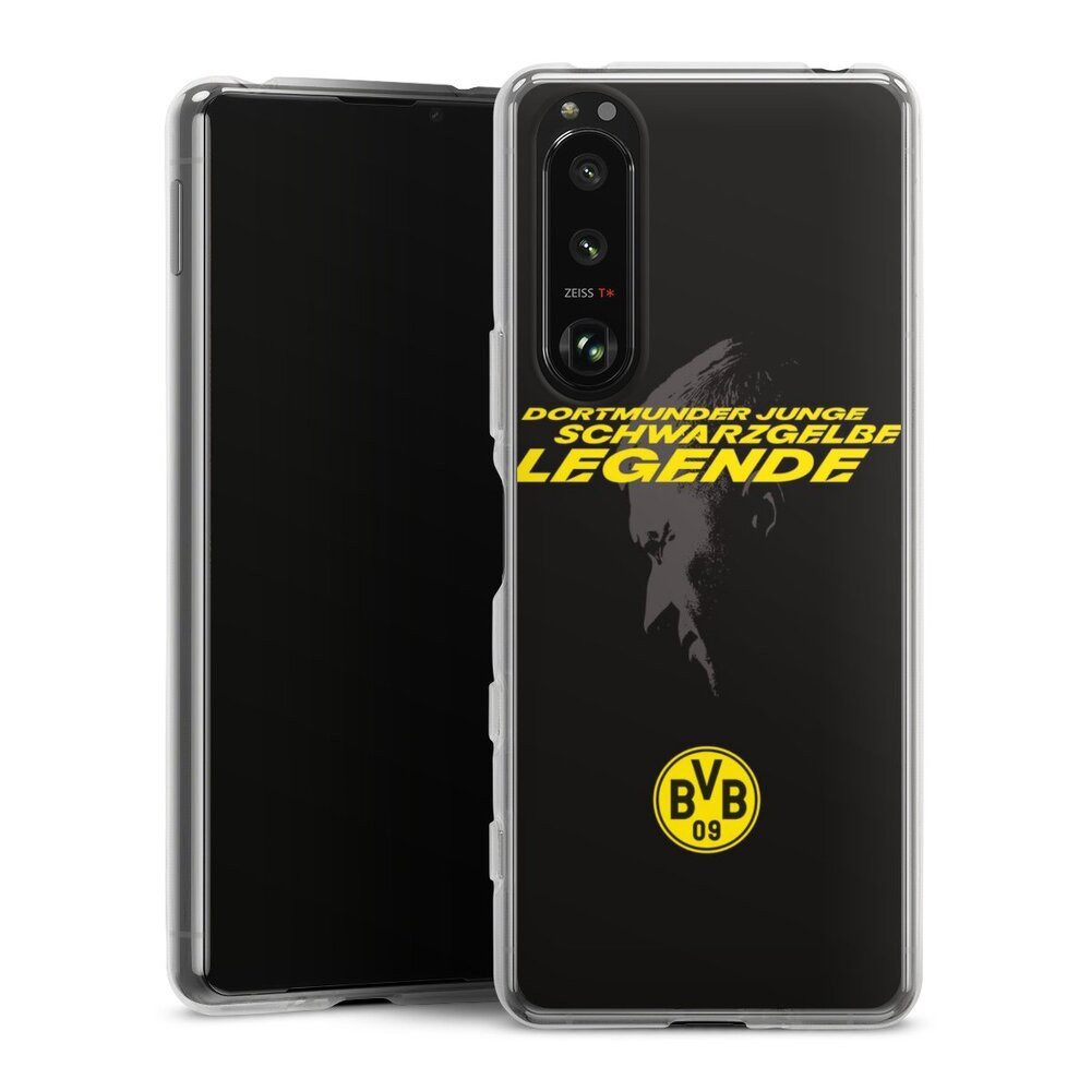 DeinDesign Handyhülle Marco Reus Borussia Dortmund BVB Danke Marco Schwarzgelbe Legende, Sony Xperia 5 III Silikon Hülle Bumper Case Handy Schutzhülle