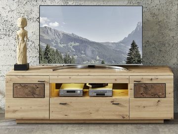 Moebel-Eins TV-Board, MANCHEGO TV-Unterteil, Material MDF, Artisan eichefarbig