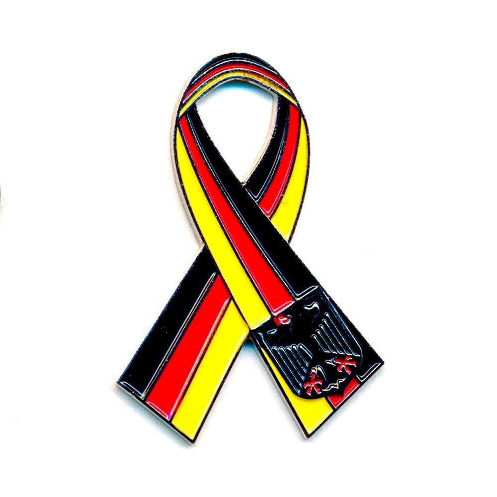 hegibaer Anstecknadel 2 Deutschland Schleifen mit Adler Ribbon Pins (2er Set), Edel und Hochwertig