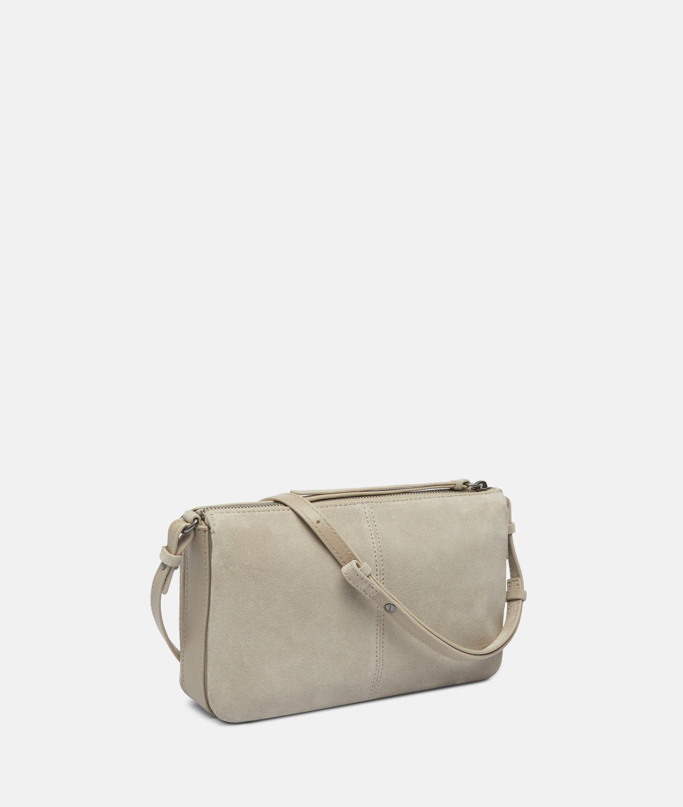 Liebeskind Berlin Umhängetasche Nina Crossbody S, Handliche Umhängetasche aus weichem Veloursleder