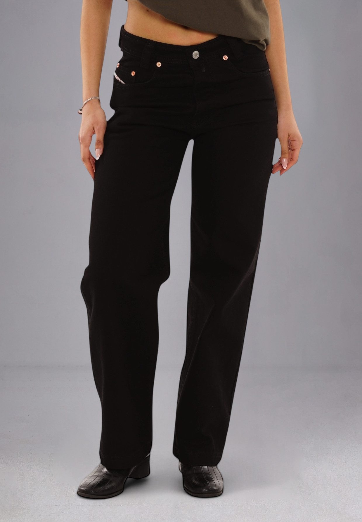 PICALDI Джинсы Relax-fit-Jeans Zicco 474 Black W (1-tlg) Baggy Джинсы