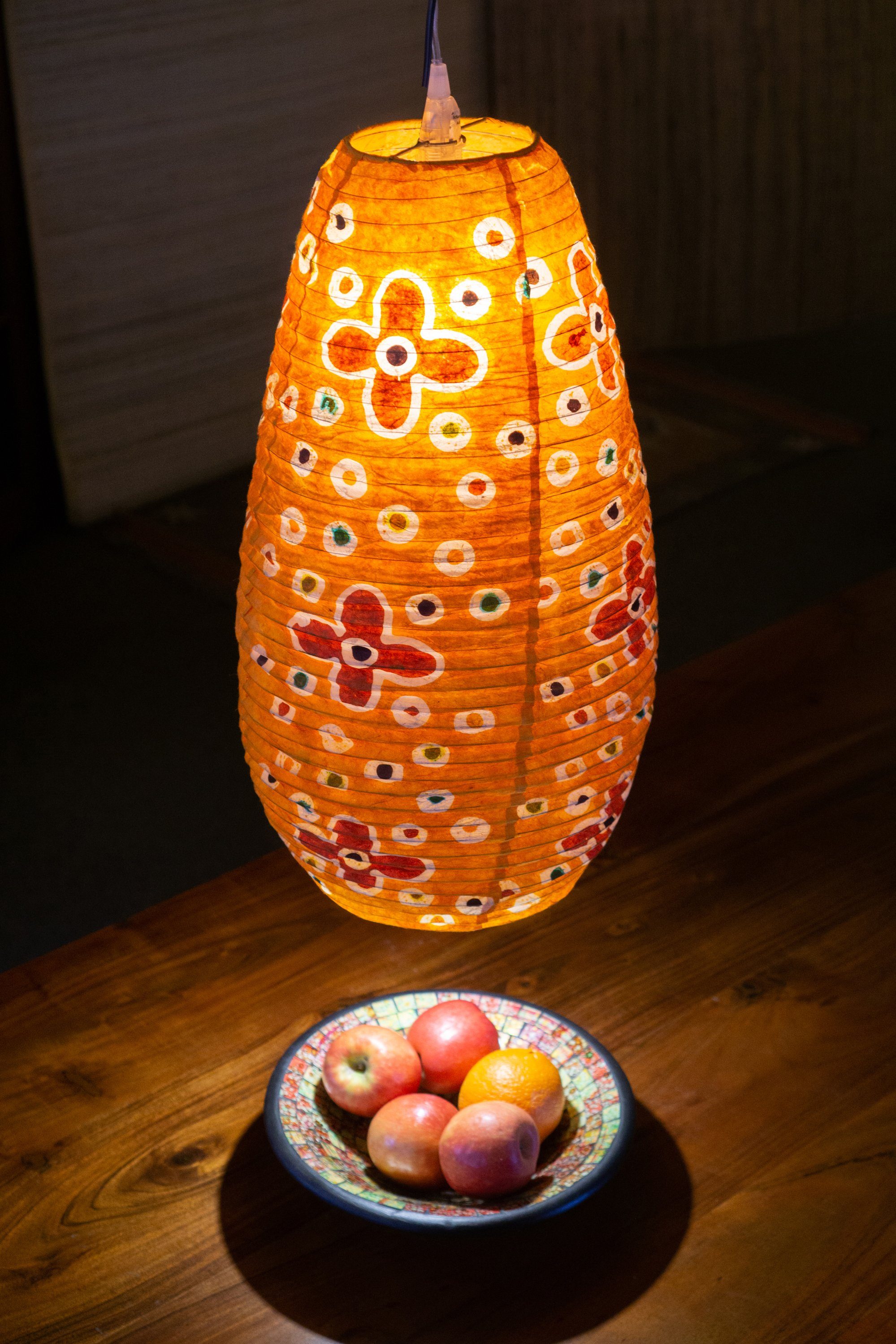 Guru-Shop Lampenschirm Ovaler Lokta Papierlampenschirm, Hängelampe..