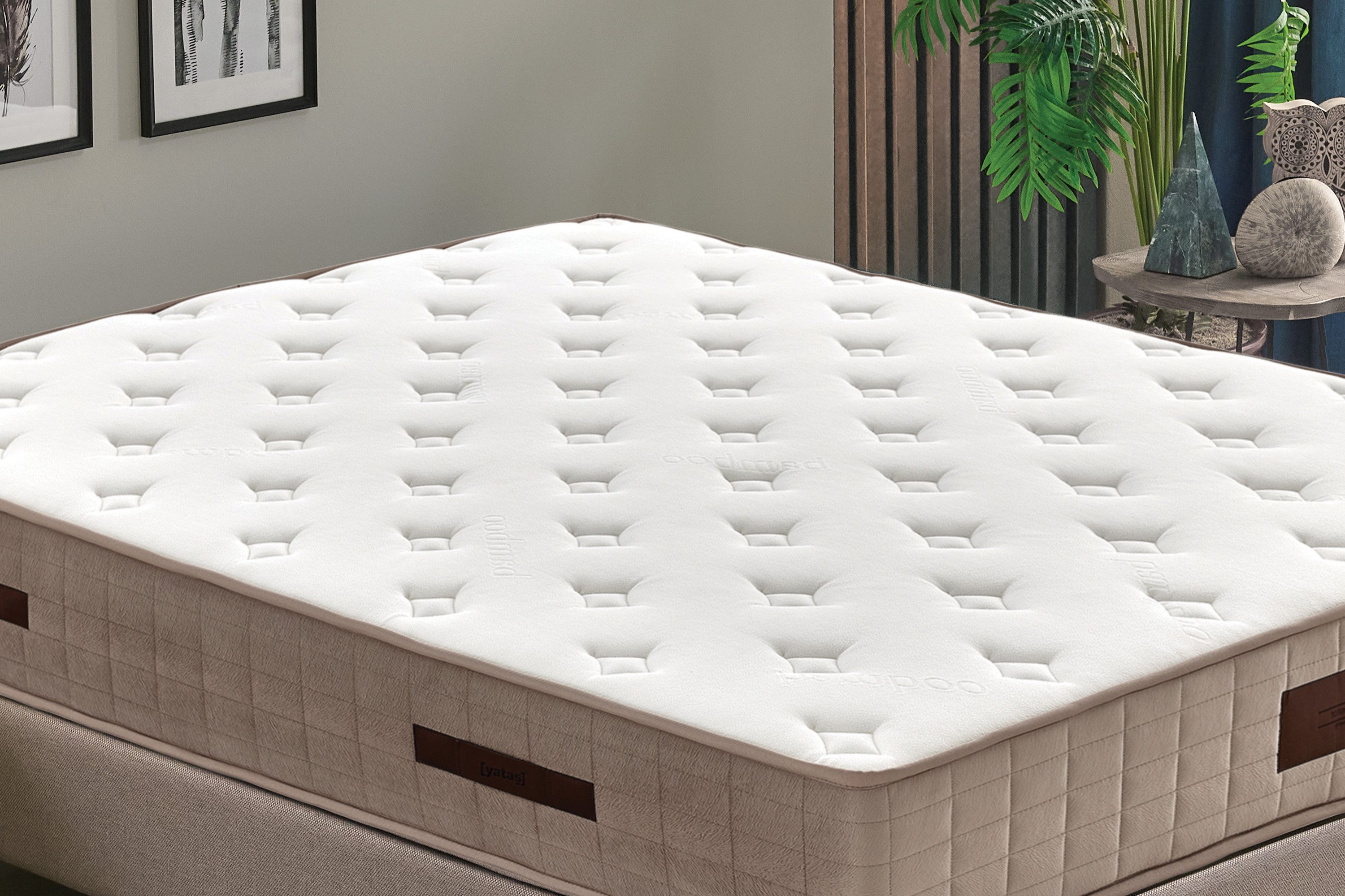Taschenfederkernmatratze Majestät Premium Bambus, Yatas Bedding, 30 cm hoch, H2, wendbar, ergonomisch, atmungsaktiv, 90x200 und weitere Größen