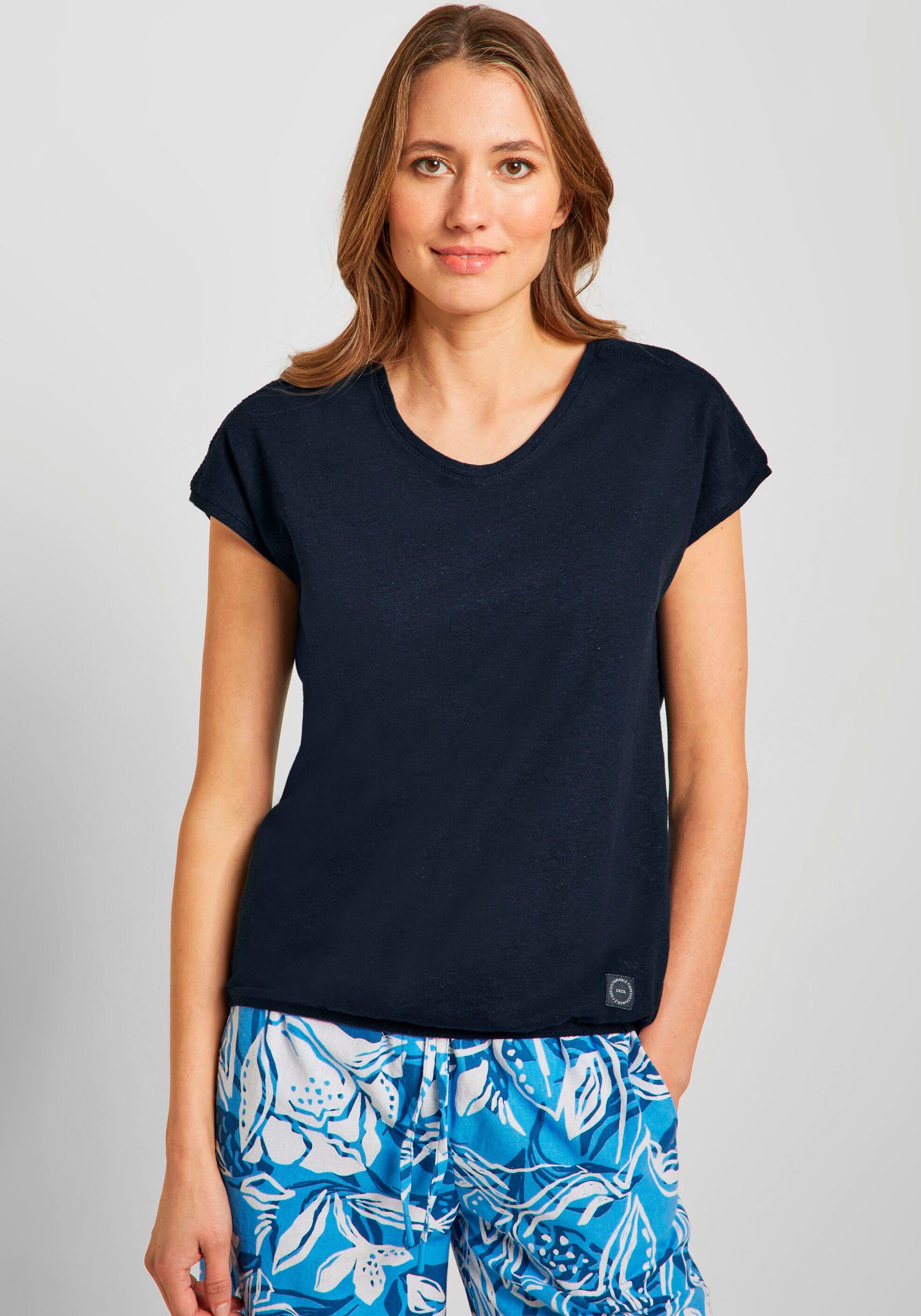 online kaufen Damen OTTO Kurzarm für Cecil | Basic-Shirts