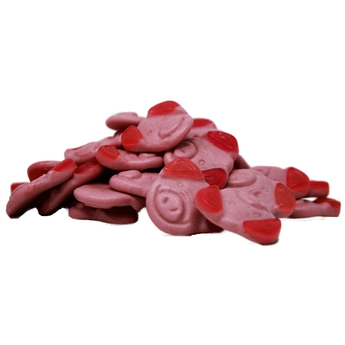 Fruchtgummi Bären & Co. Süßigkeit, Fruchtgummi Schweineköpfe Glücksbringer Ferkel Schweinegesichter 175g