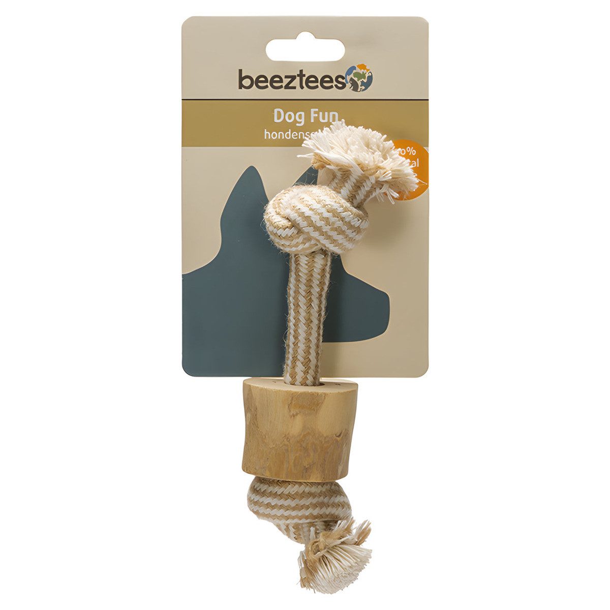 Beeztees Waschtisch-Halbsäule Hundespielzeug Patries aus Kaffeeholz/Baumwol günstig online kaufen