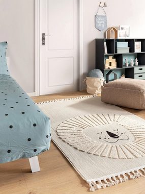 Kinderteppich Momo, benuta, rechteckig, Höhe: 11 mm, Kunstfaser, Berber, Ethno-Style, Wohnzimmer