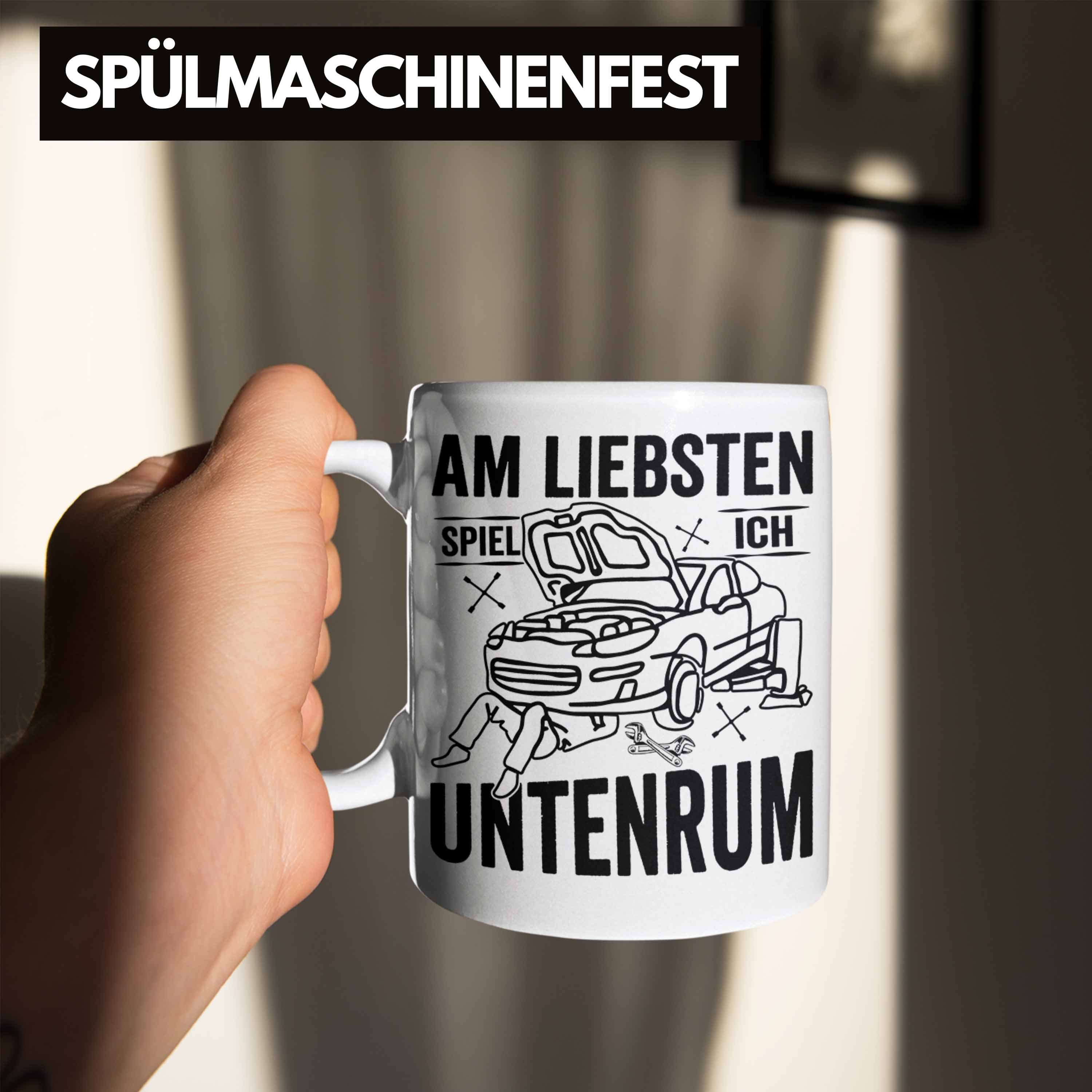 Spruch Trendation KFZ Tasse Männer KFZ Geschenk Mechaniker Geschenk Weiss Tasse Mechatroniker