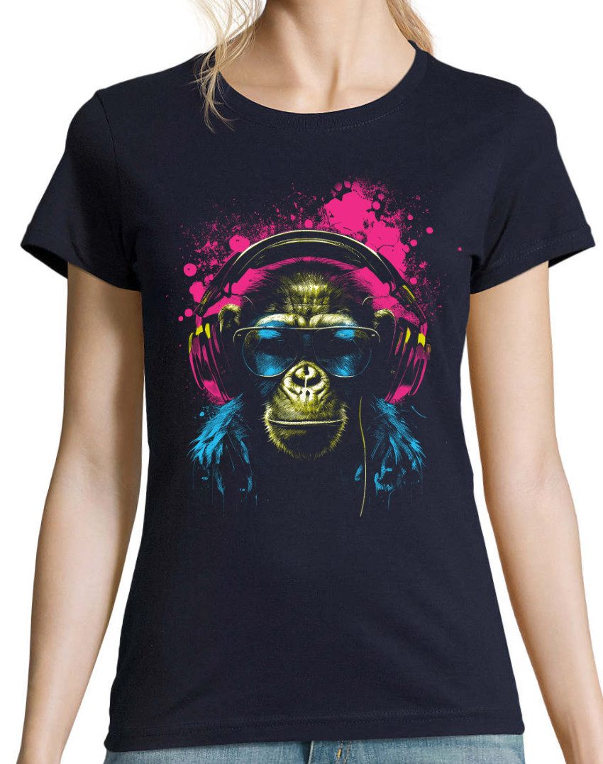 Youth Designz Print-Shirt Affe mit Headset günstig online kaufen