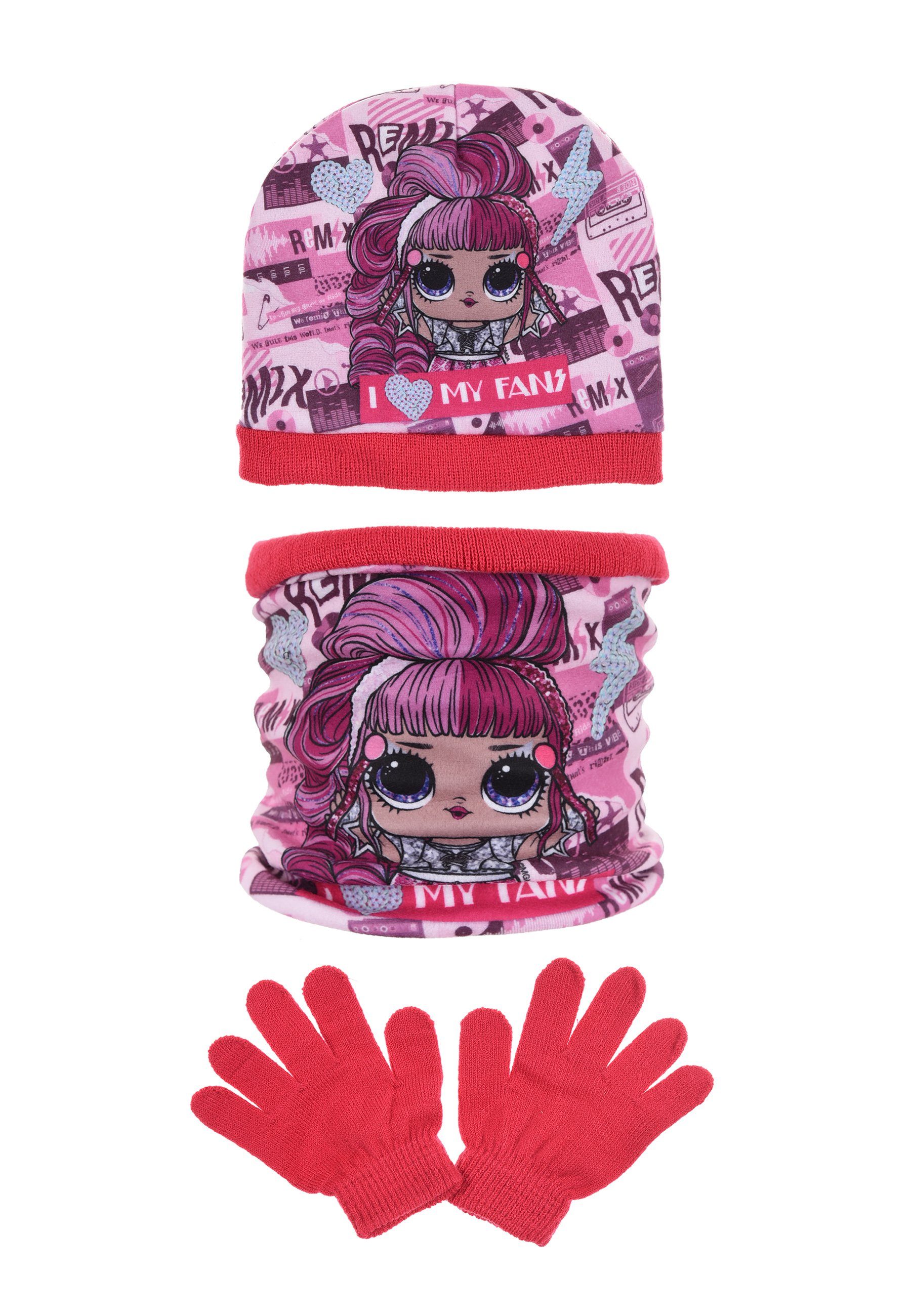 LOL Surprise Beanie »Kinder Mädchen Winter-Set Mütze Schal Handschuhe« (SET)  online kaufen | OTTO
