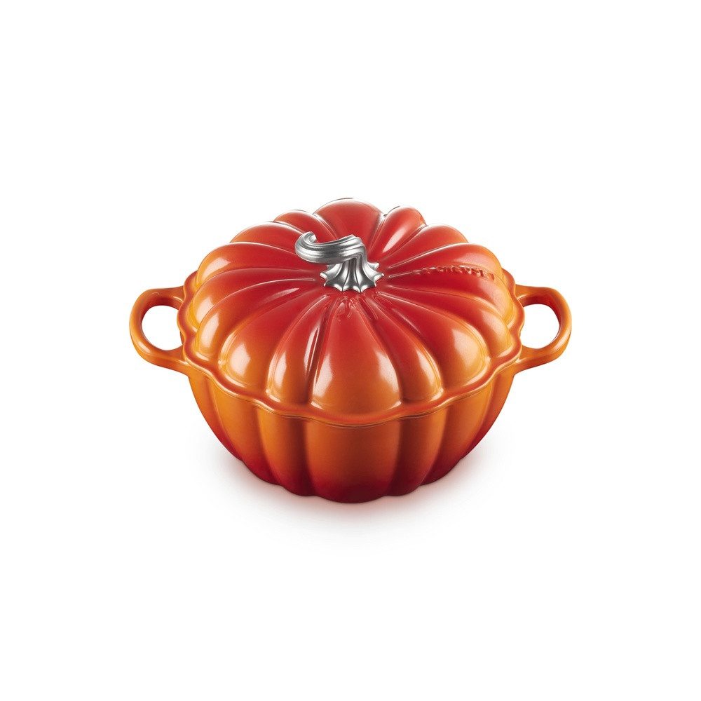 LE CREUSET Bräter LeCreuset Bräter Kürbis Signature 24cm, Auswahl Ofenrot, Gußeisen