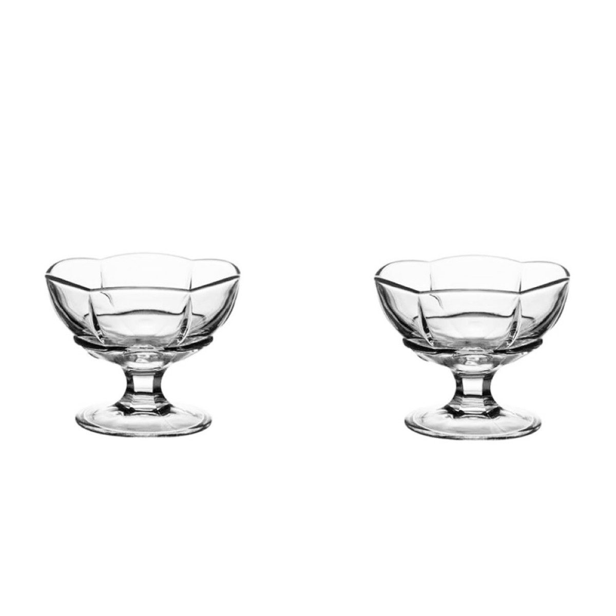 Pasabahce Dessertschale Ice Ville 2er Set - ø10 cm - aus hochwertigem Glas, Glas, (Set, 2-tlg), 2-teilig, 174 ml