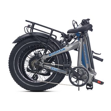 JOBOBIKE E-Bike Jobo Romer 20 Zoll-E-bike, 7 Gang Shimano, (Mit Akku-Ladegerät, mit Werkzeug, mit Akku-Schlüssel), mit 48V 15Ah 720Wh Akku