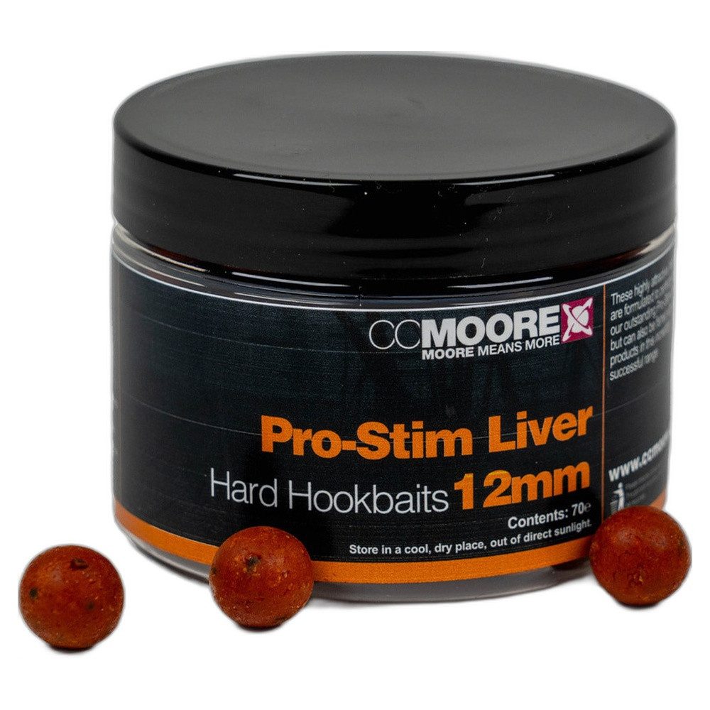 CC Moore Fischboilies Pro-Stim Liver Hard Hookbaits 12mm