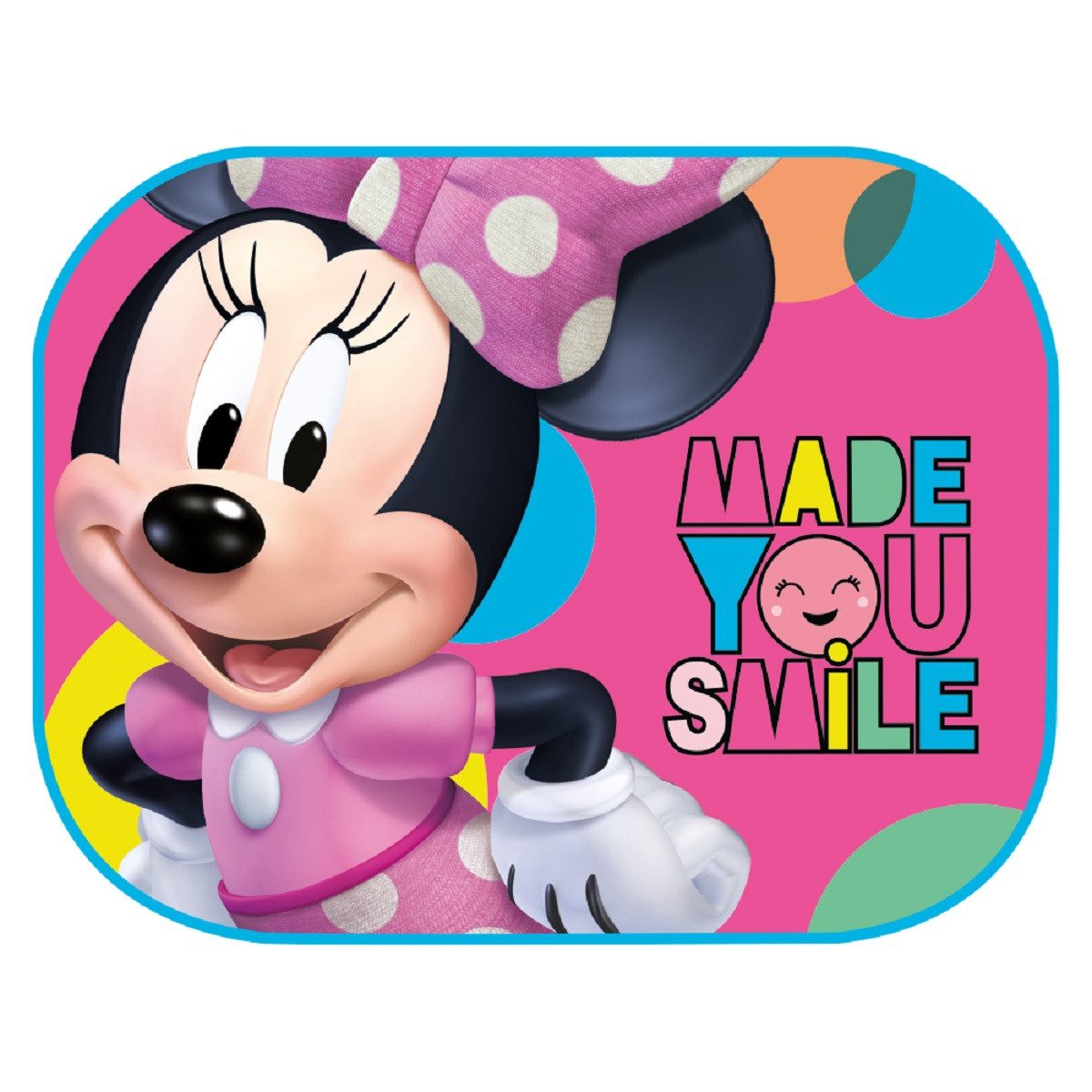 Disney Minnie Mouse Autosonnenschutz Sonnenschutz für Kinder, einfache Befestigung mit Saugnapf – Bild 2 von 4