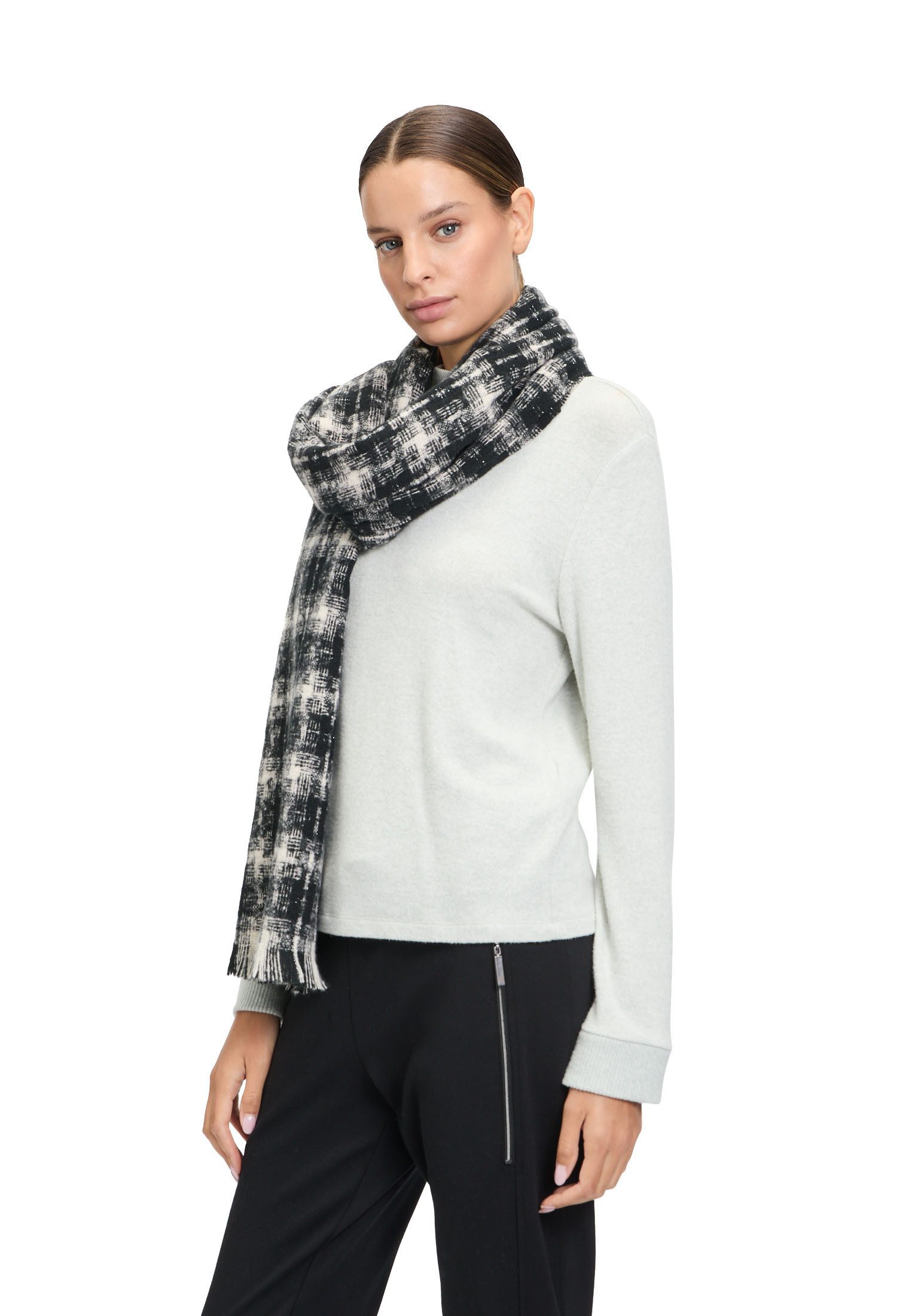 Cartoon Schal Damen Basic-Schal mit Fransen, Fransen