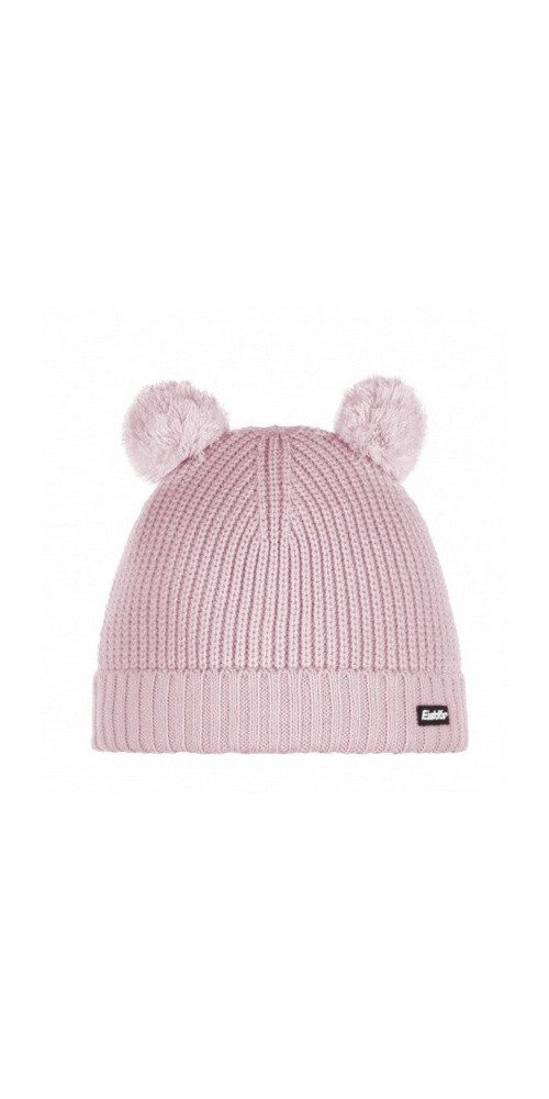Bommelmütze Wintermütze (Pompon) Ponti - mit Wollpompon als Ohren - pink - Kinder