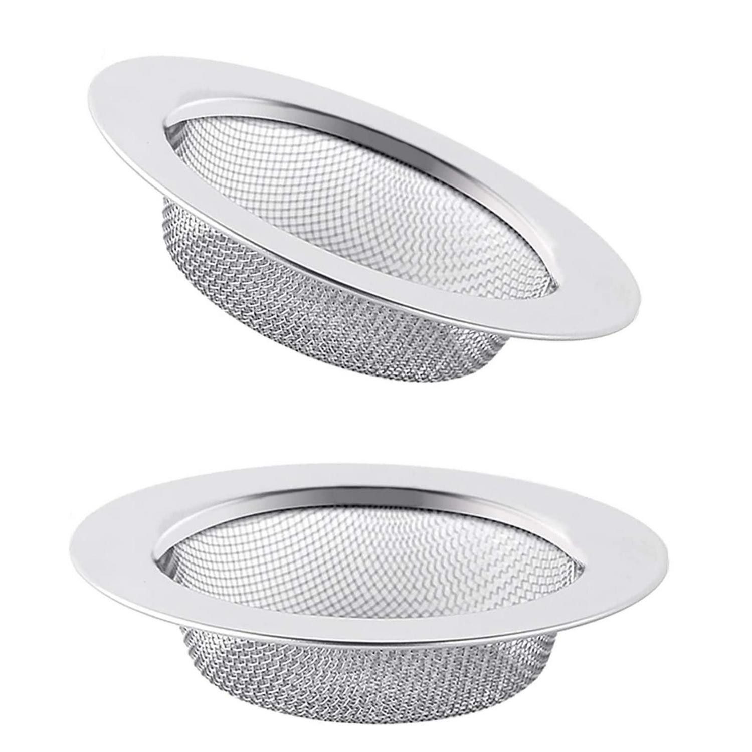LuxusKollektion Duschablauf Abflusssieb Dusche Edelstahl 2St 7,8cm