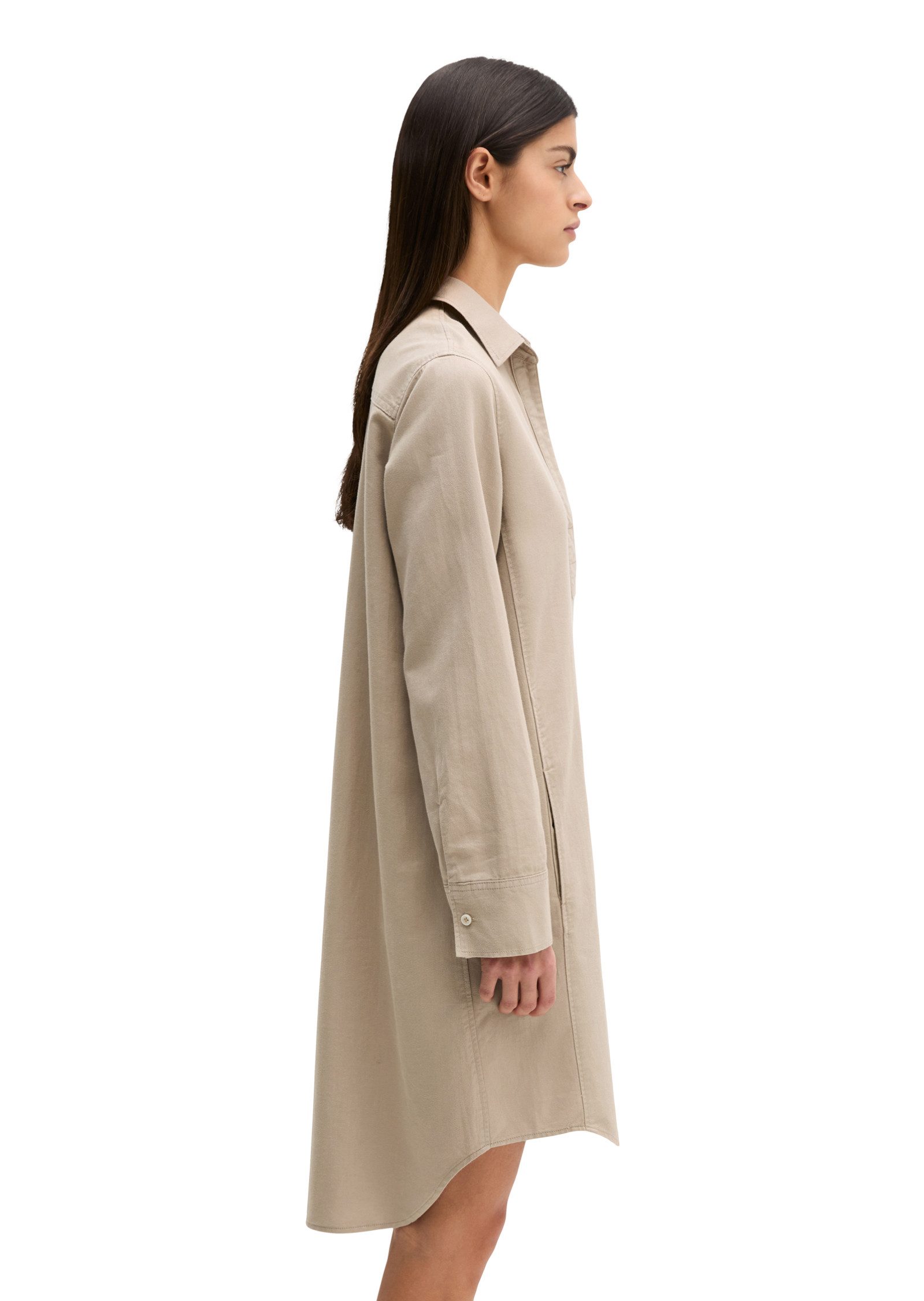 Marc O'Polo Hemdblusenkleid aus Organic-Cotton-Lyocell-Leinen-Mix – Bild 2 von 5