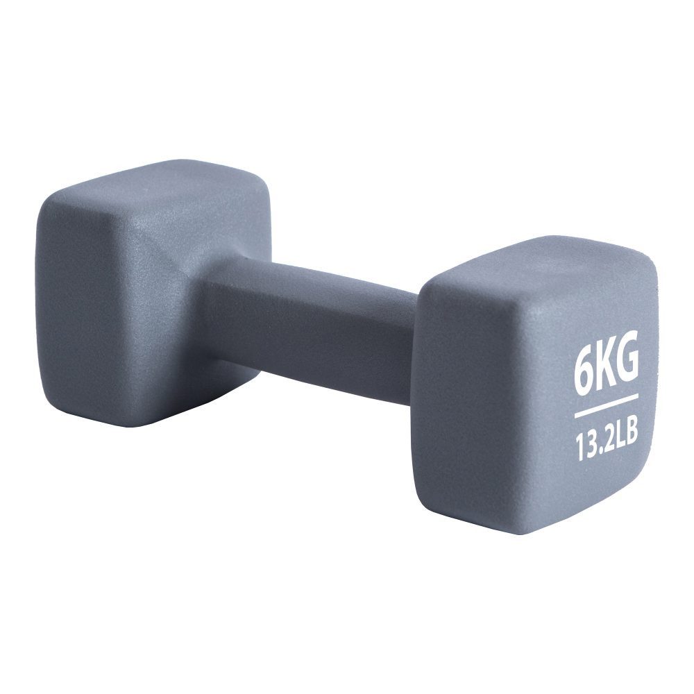 Pure 2 Improve Hantel Fitness Neopren grau 6,0kg - 1 Stück