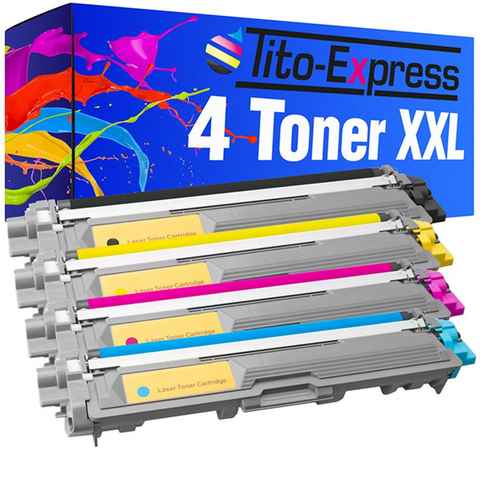 Tito-Express Tonerpatrone 4er Set ersetzt Brother TN-242 TN242 TN-246, (Multipack, 1x Black, 1x Cyan, 1x Magenta, 1x Yellow), für DCP-9017CDWG1 9017CDWG1 9022CDW HL-3142CW 3172CDW 3152CDW