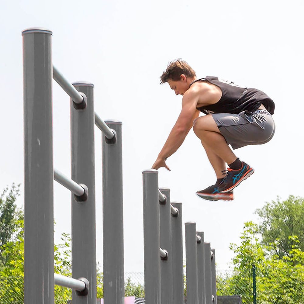 Kompan Kraftstation Outdoor-Fitness-Station Pull Up Pro, Für Parks, Outdooranlagen, Fitnessparks