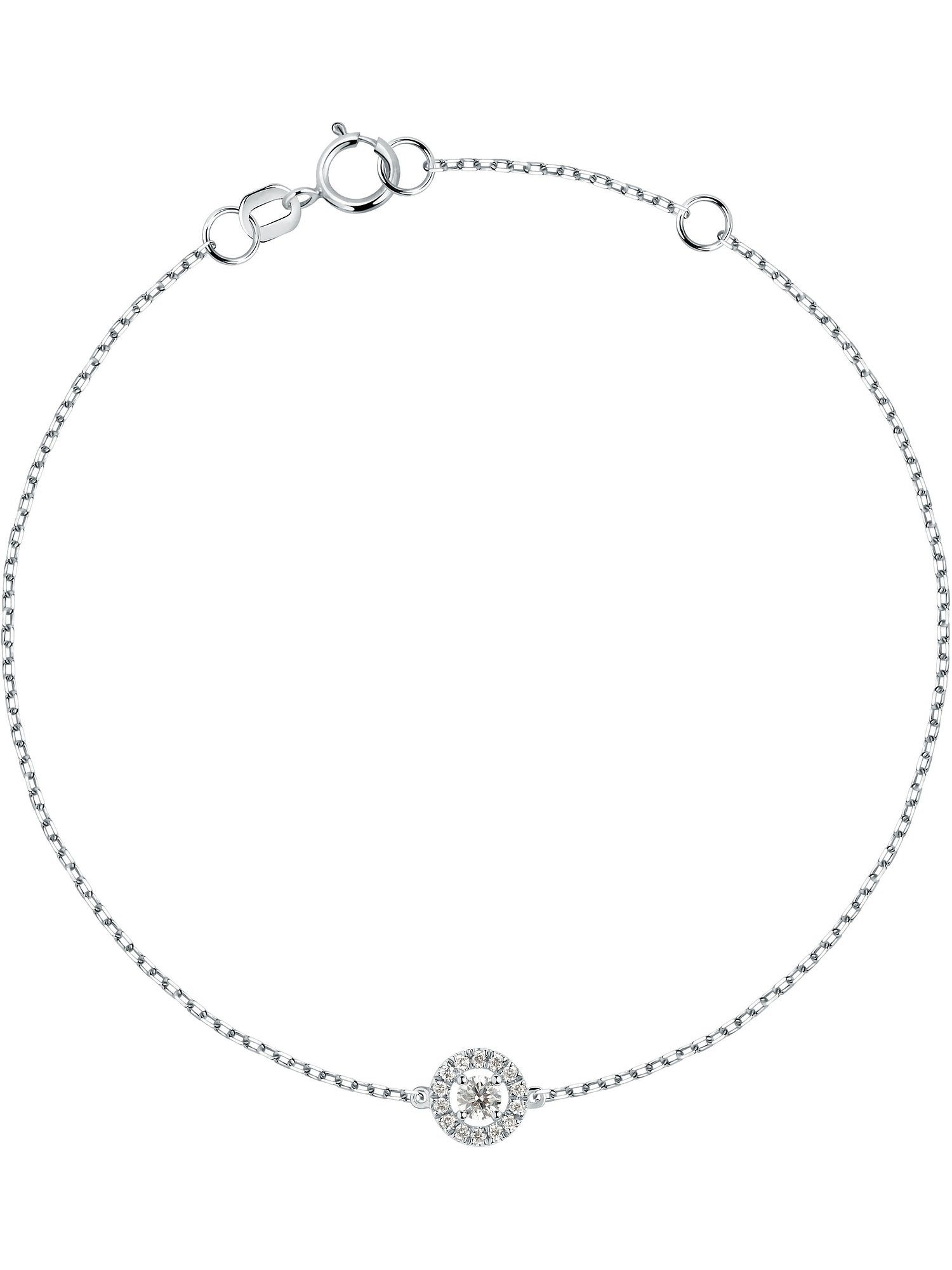Armband CHRIST Damen-Armband 750er Weißgold 15 Diamant
