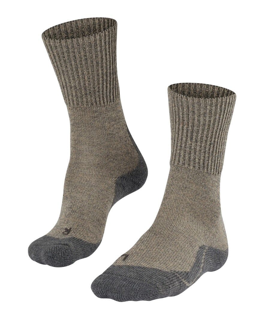 FALKE Wandersocken TK1 Wool (für kalte Wetterbedingungen) braun Damen - 1 Paar