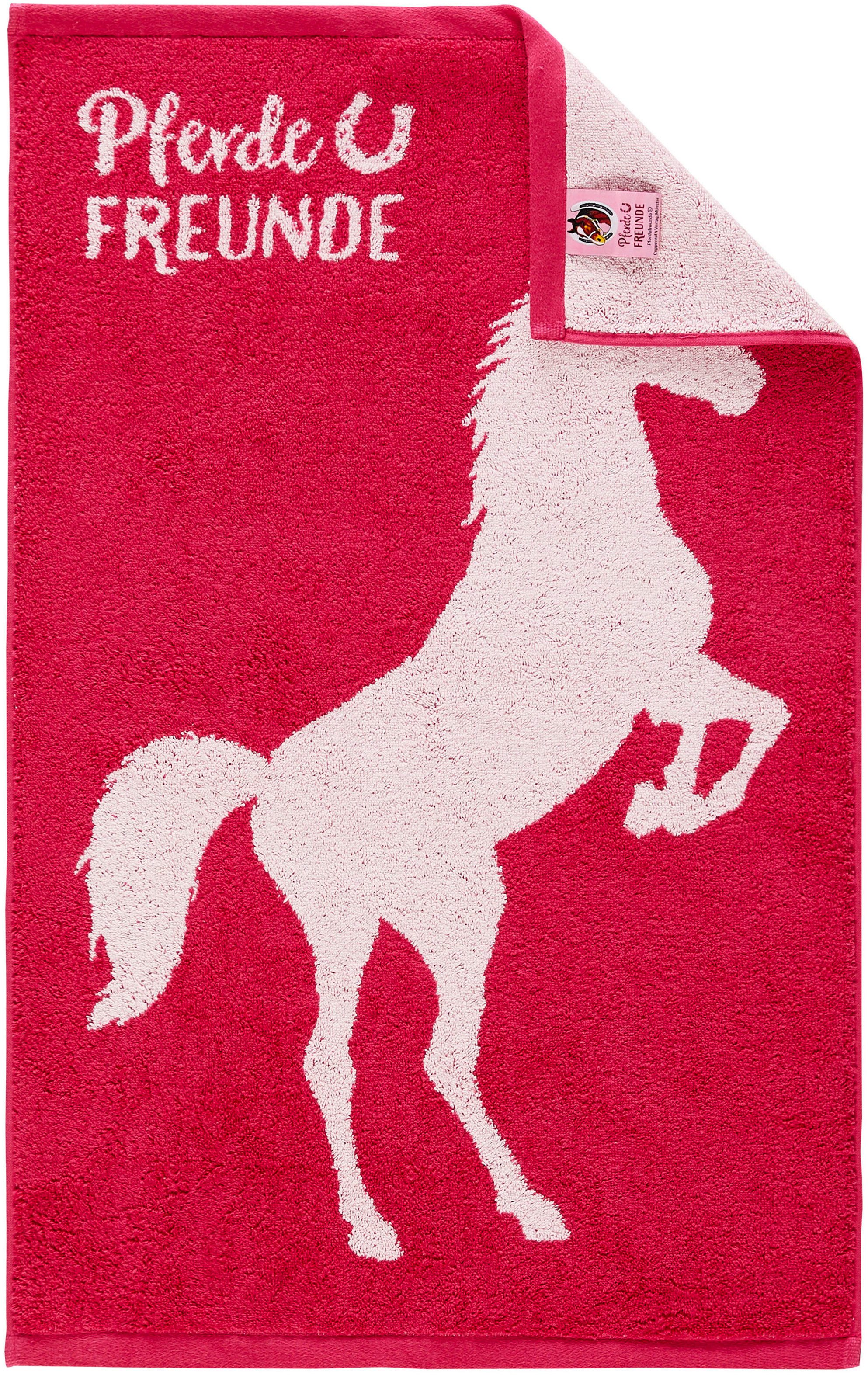 Dyckhoff Handtuch Set Pferdefreunde, Frottier (Set, 5-St), Komplette Sets: Handtücher, Duschtücher und passende Waschhandschuhe