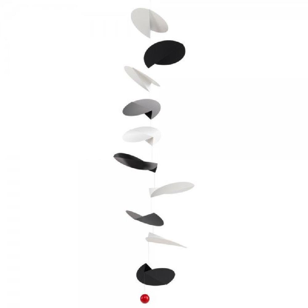 Skulptur Mobile Turning Leaves Black & White