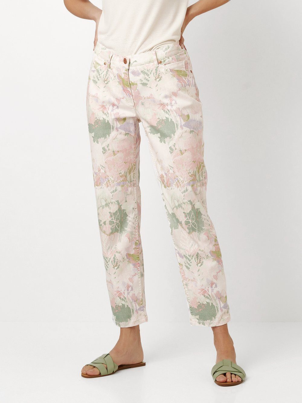 TONI 5-Pocket-Jeans Perfect Shape mit Flowerprint günstig online kaufen