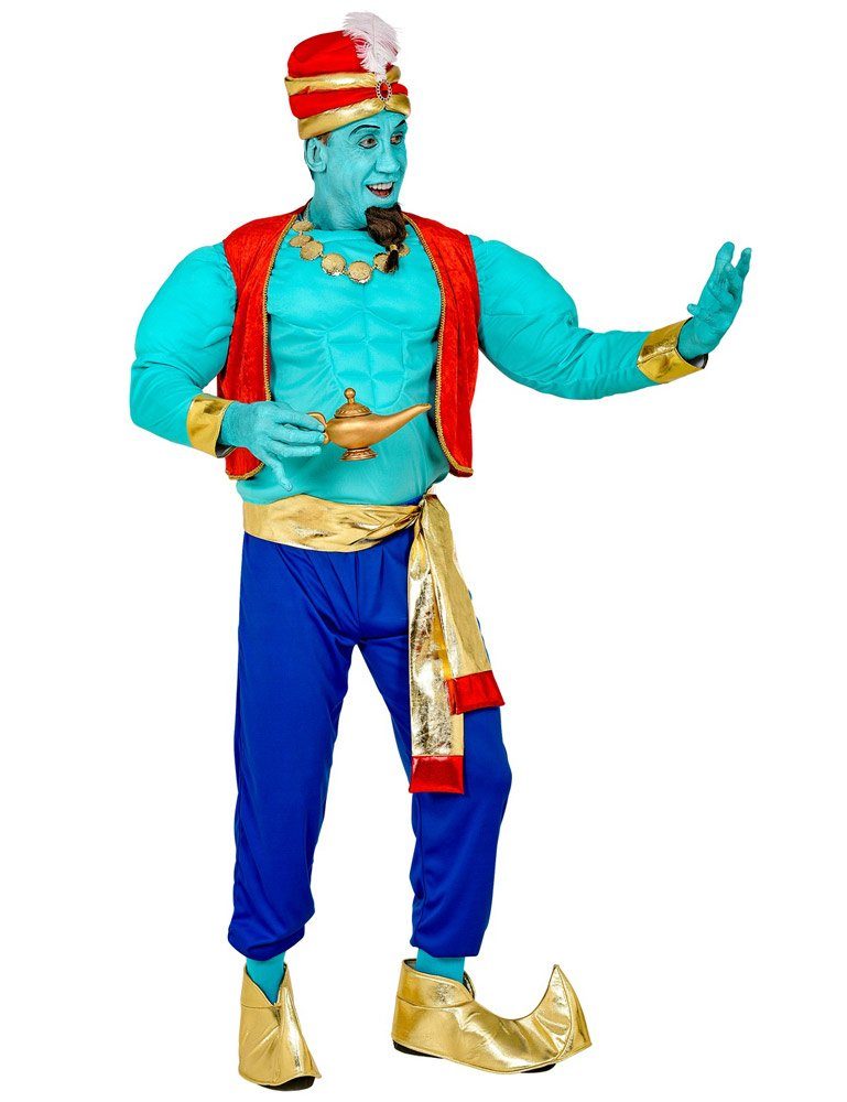 Widmann S.r.l. Kostüm Flaschengeist "Genie" Kostüm für Herren - Blau,  Aladdin Märchen Film