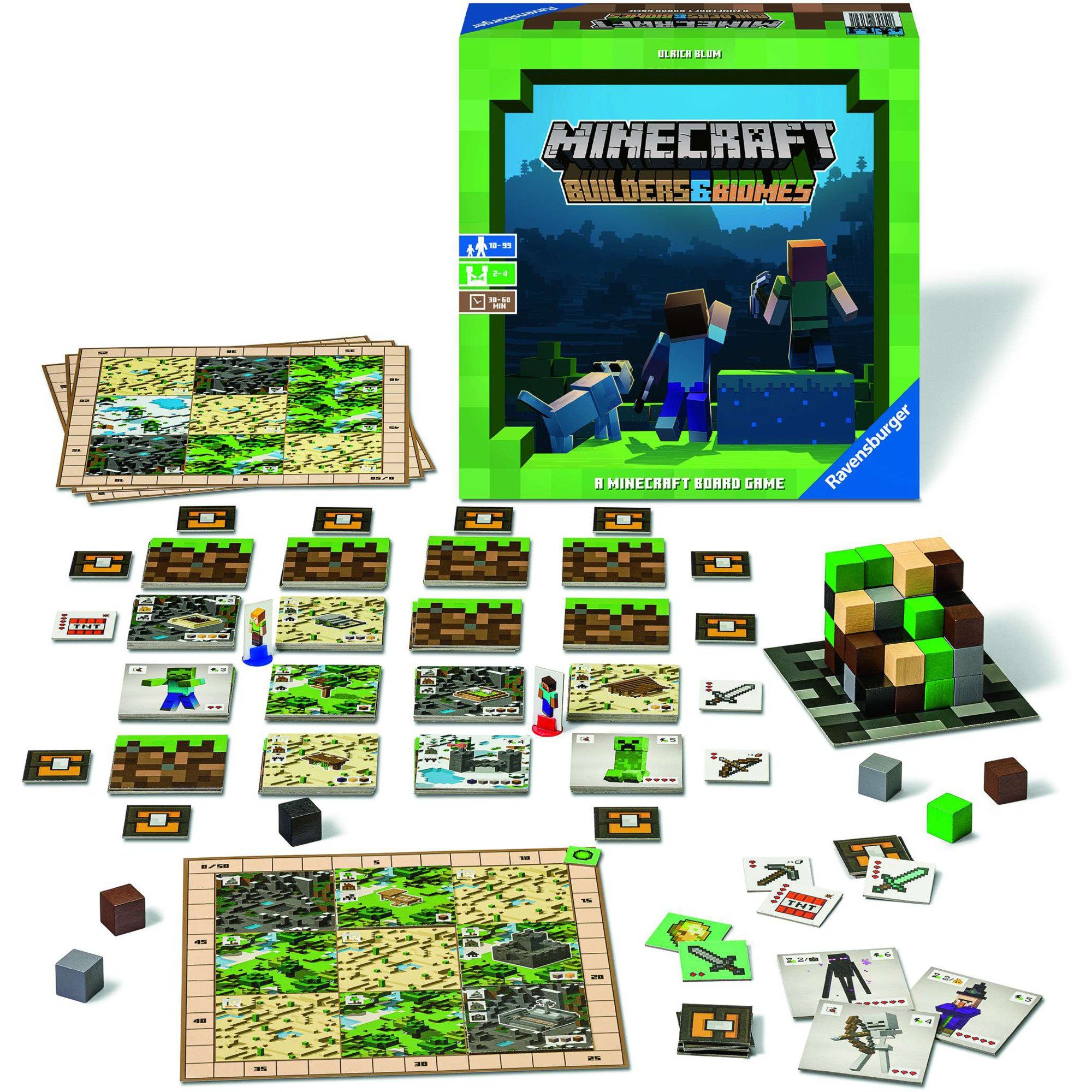 Ravensburger Builder Biomes & Minecraft Spiel, Ravensburger