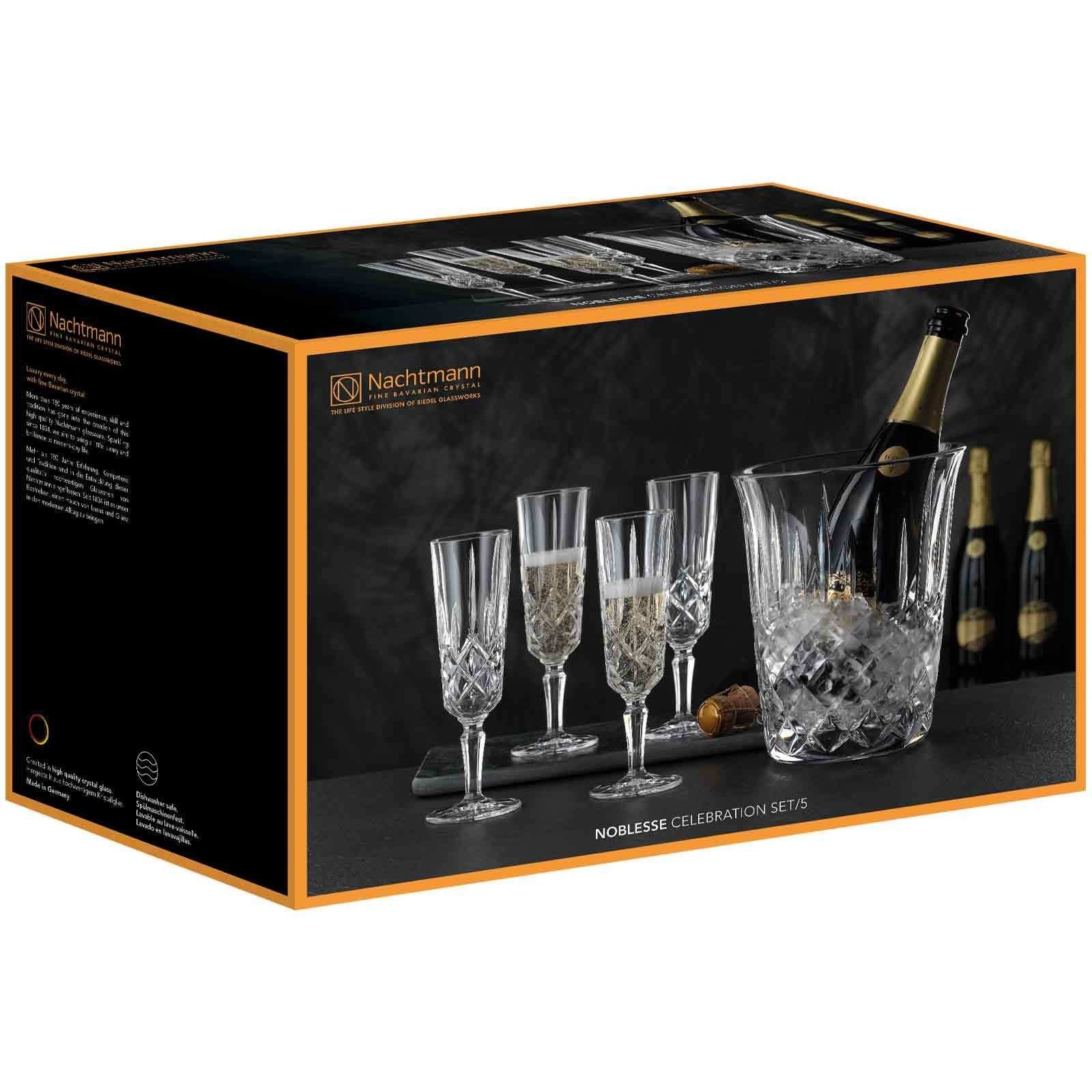 Nachtmann Champagnerglas Noblesse Celebration Set, 5-tlg., Glas