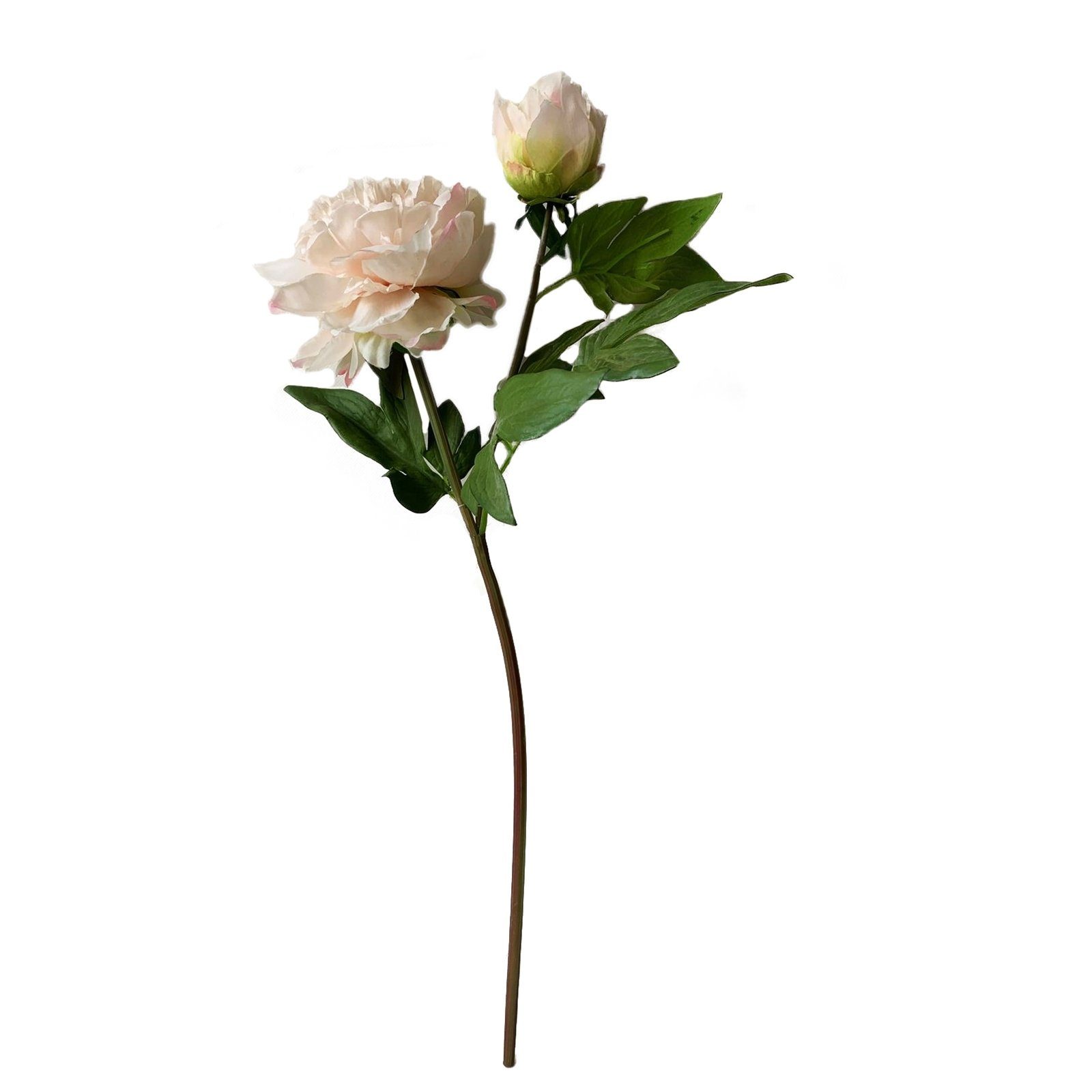 Kunstblume Pfingstrose 23 cm Kunstblume Flora Pfingstrose, HTI-Living, Höhe 23 cm Rosa