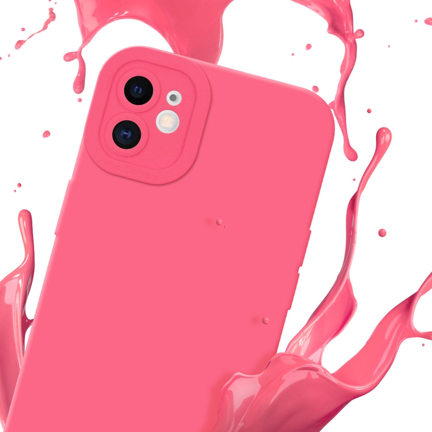 Cadorabo Handyhülle für iPhone 12 Hülle Apple iPhone 12, Hülle Schutzhülle TPU Silikon Case Cover