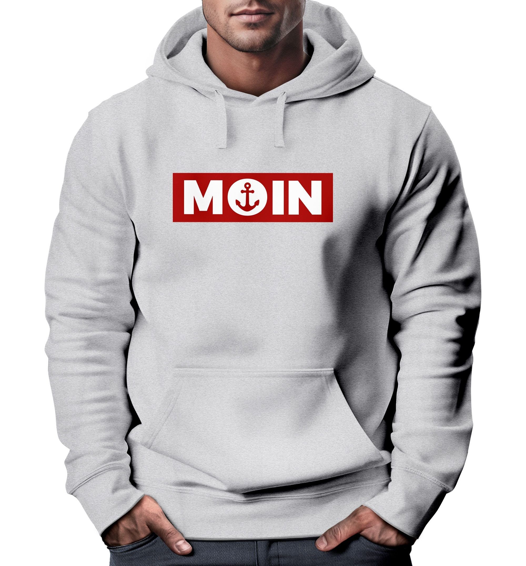 Neverless Hoodie Hoodie Herren Moin norddeutsch günstig online kaufen