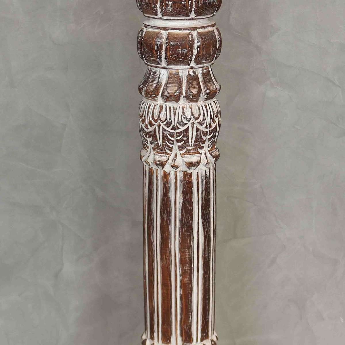 Oriental Galerie Blumenhocker Batya Säule (1 Handarbeit Modell braun groß St), cm Antik 100