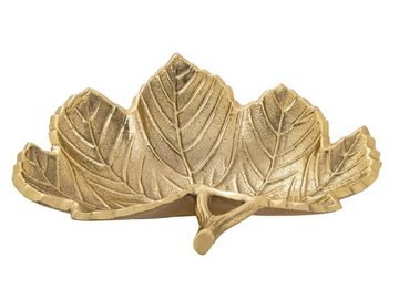 soma Dekoschale Dekoschale Schale Aluminium Leaf gold o. silber Blattschale