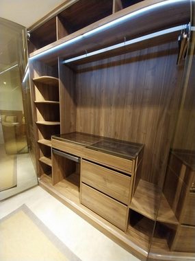 JVmoebel Kleiderschrank Schlafzimmer Design Möbel Kleiderschrank Luxus Holz Braun