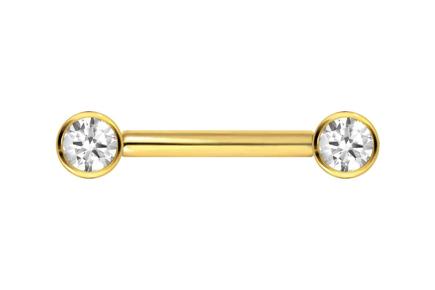 PIERCINGLINE Brustwarzenpiercing Titan Barbell mit Push günstig online kaufen