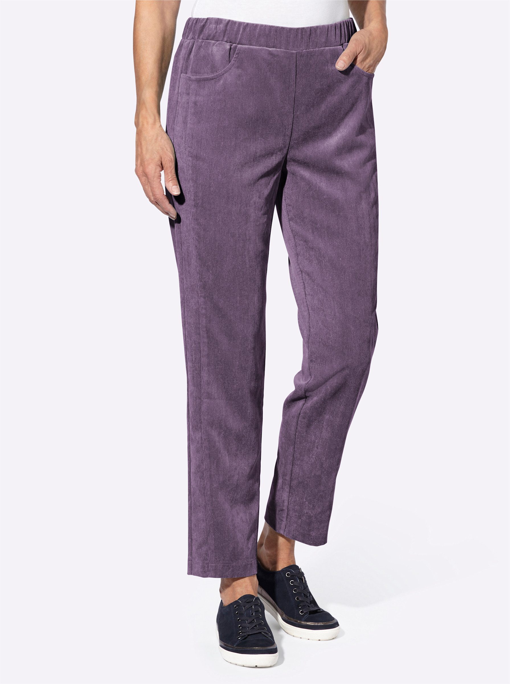 Jerseyhose Cord-Hose komfortabel