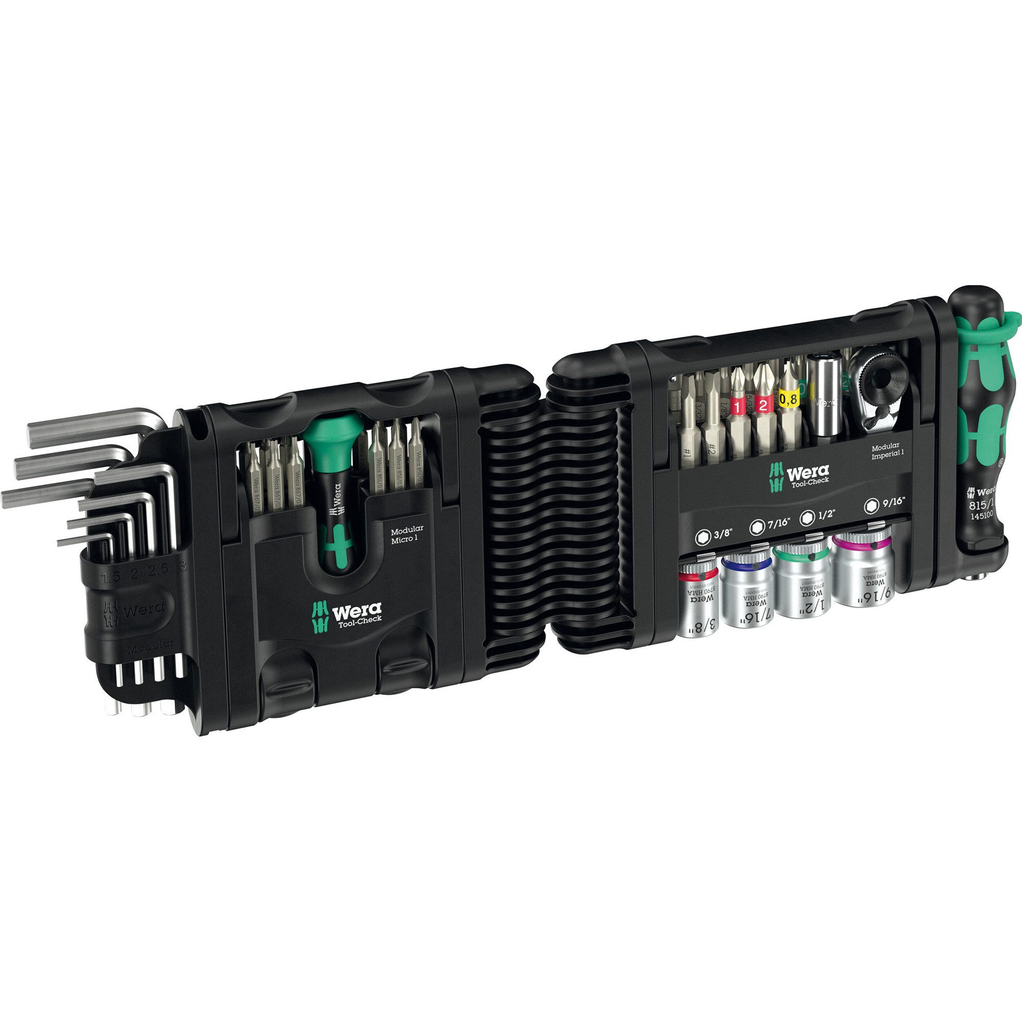 Wera Инструментset Wera Tool-Check Modular Set Imperial 1, mit 3, (50-tlg)
