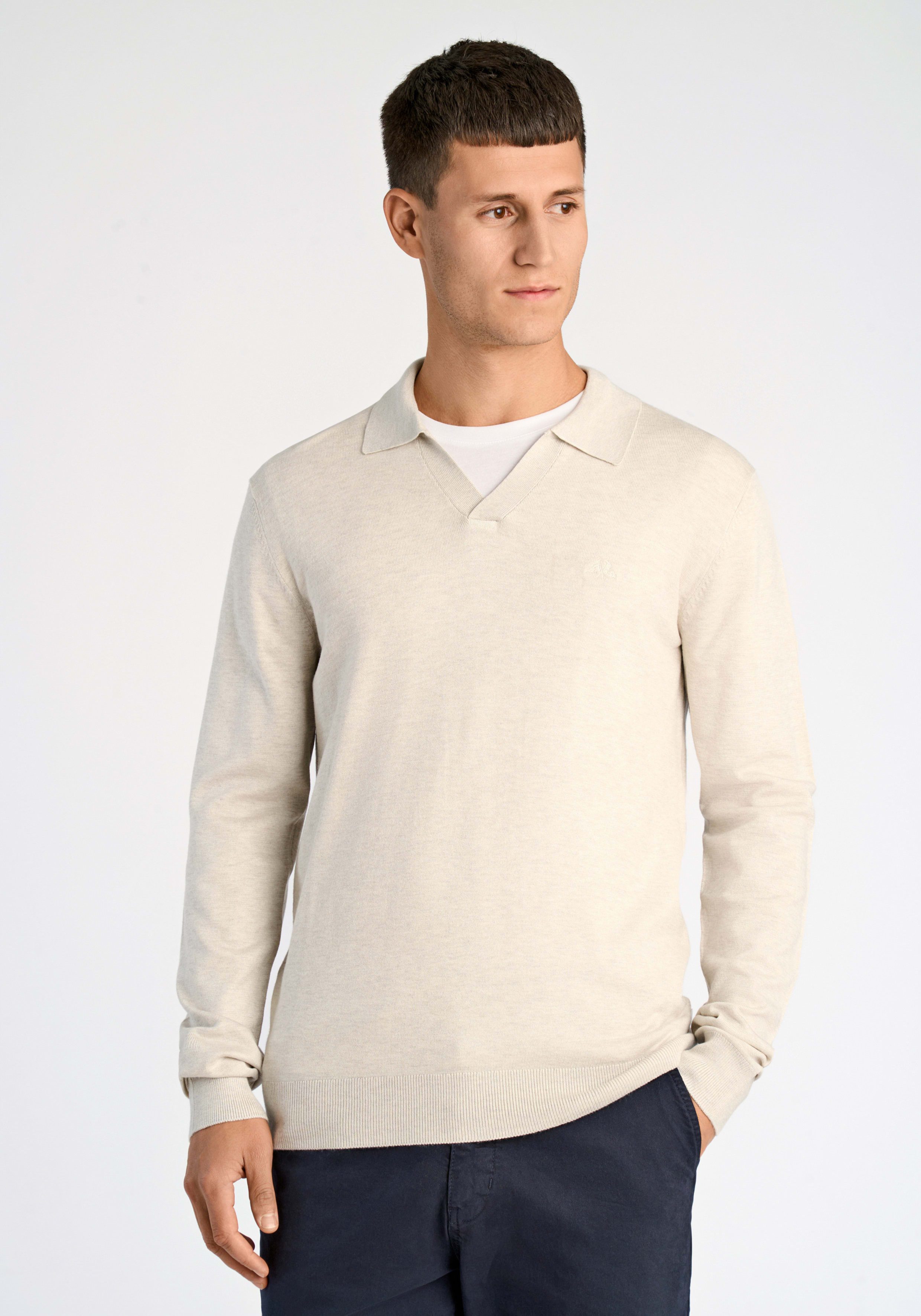 LINDBERGH Strickpullover mit Polokragen und mit Viskose