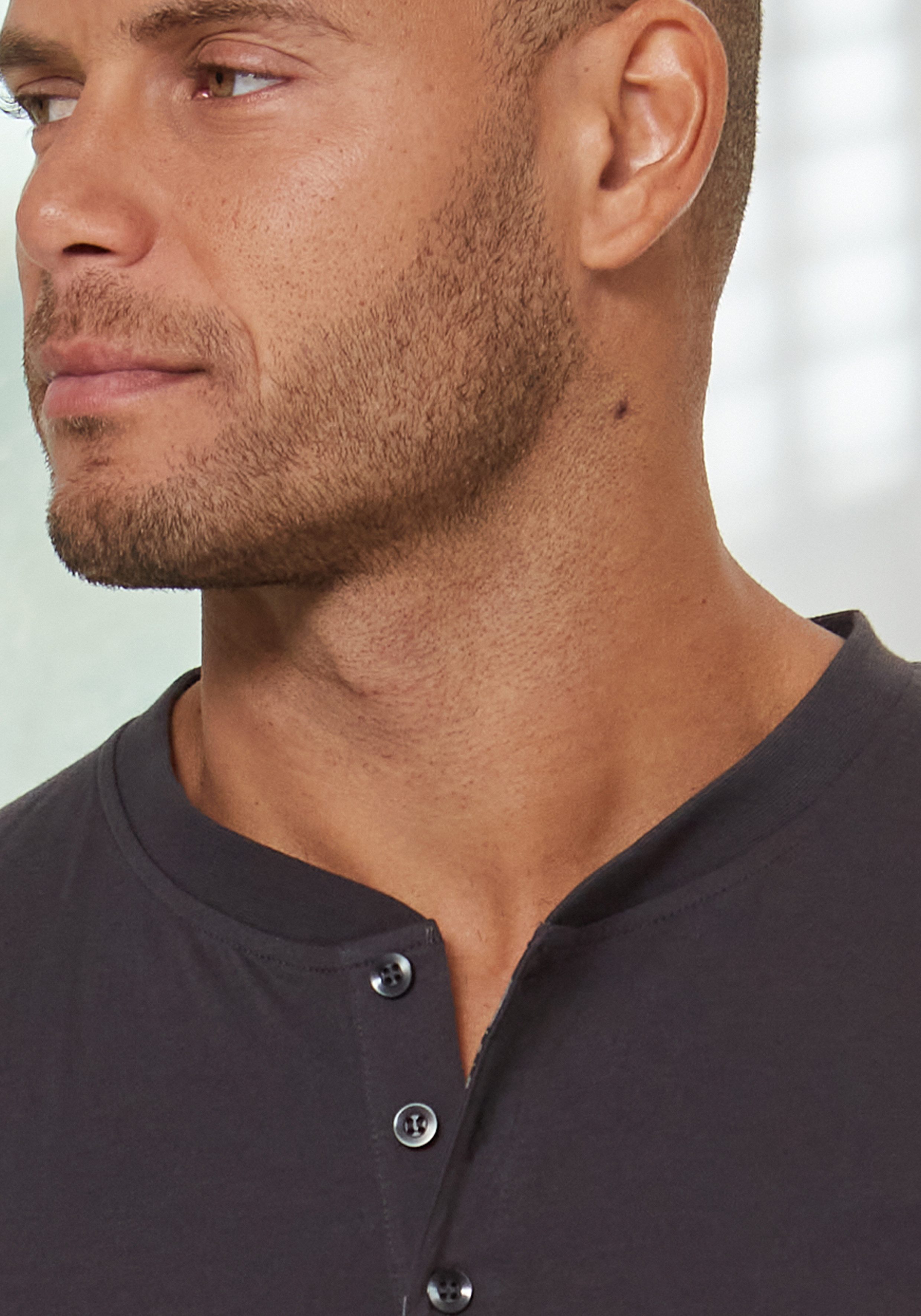 H.I.S Pyjama (2 tlg., 1 Stück) Schlafanzug mit karierter Webshorts