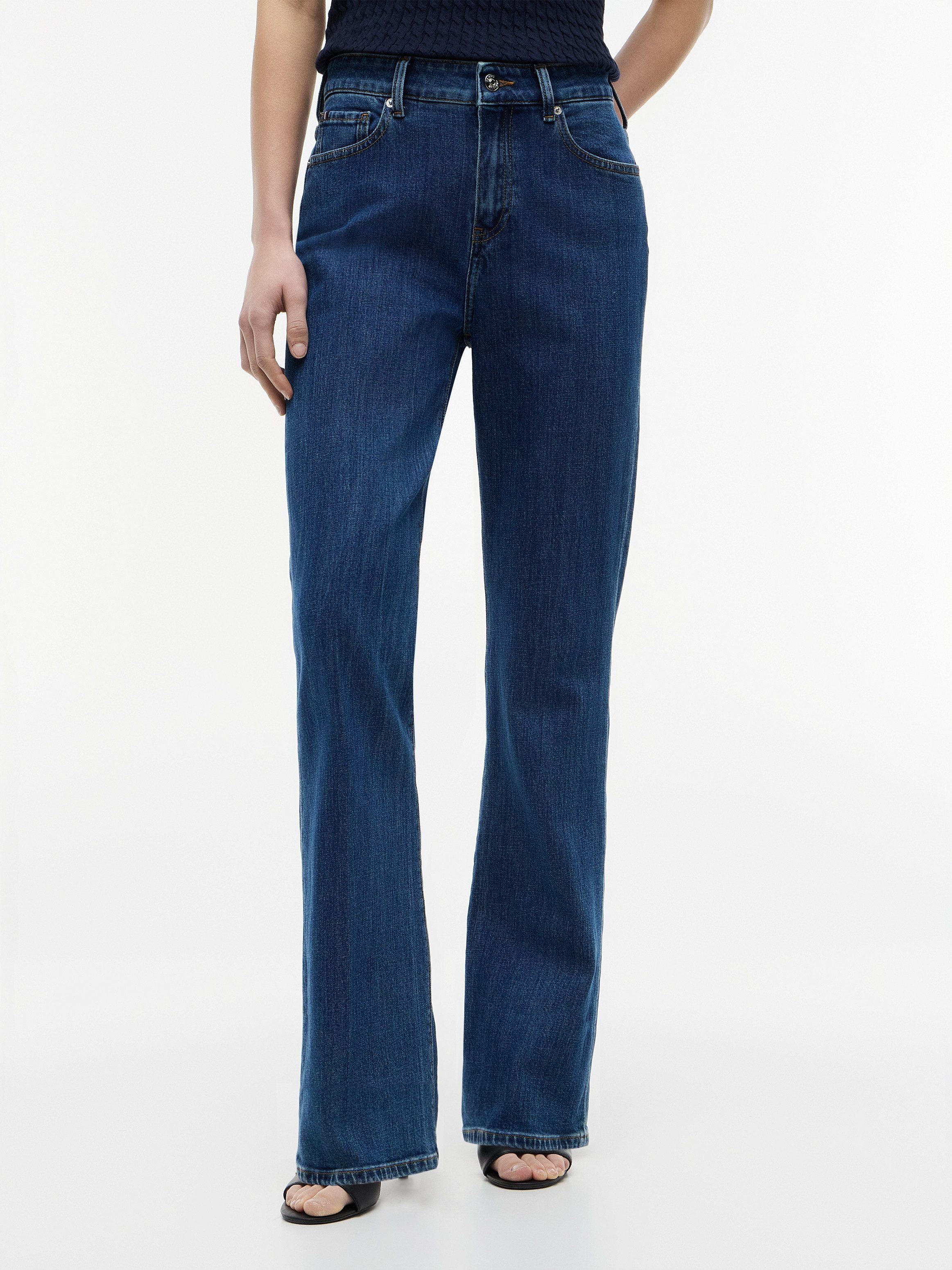 Tommy Hilfiger Bootcut-Jeans BOOTCUT RIAN RW Baumwollmischung, Stretch, ausgestellte Beinform