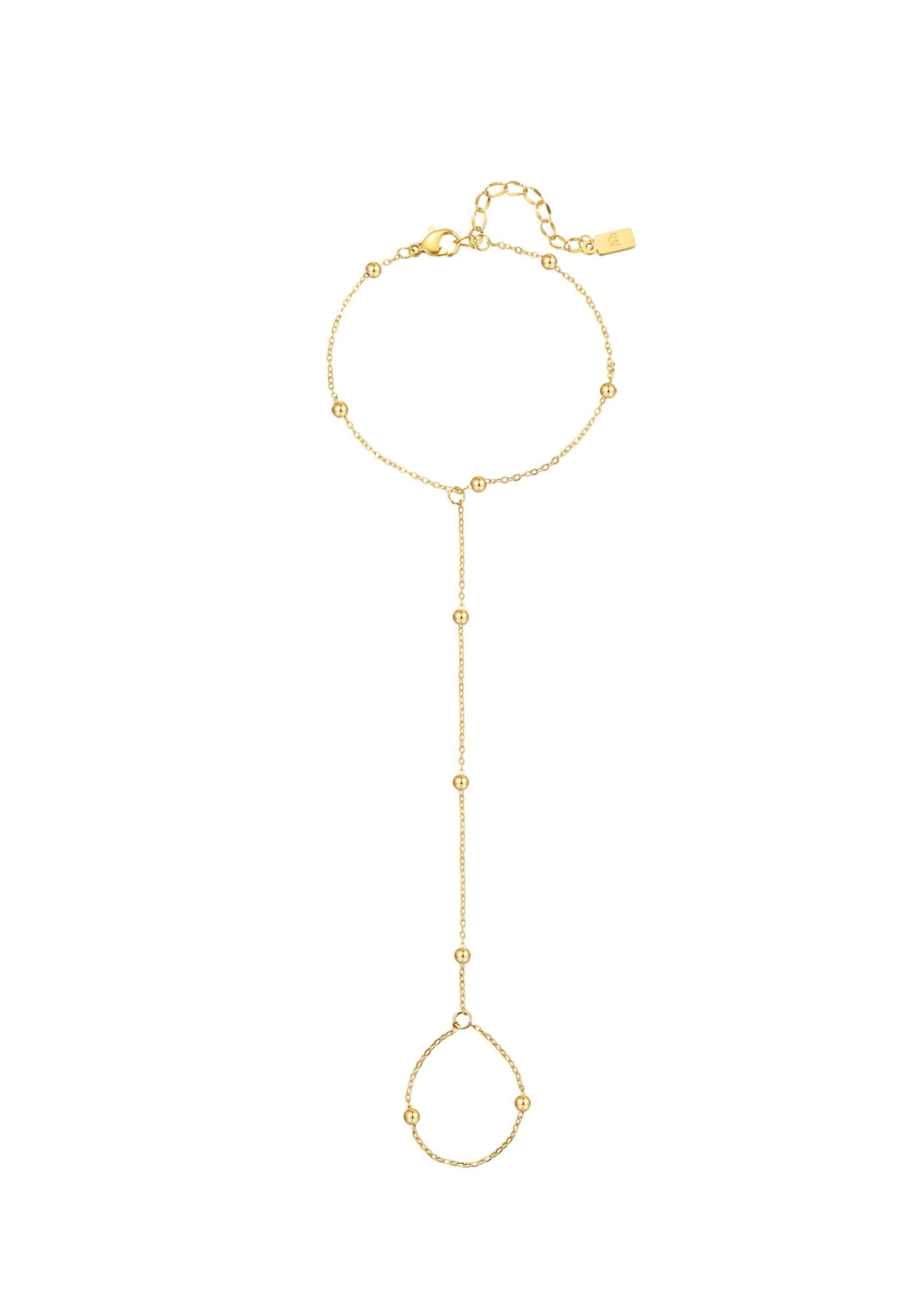 Hey Happiness Armkette Elegante Handkette, Hand Chain Armband Satelliten, Starburst, Rolo