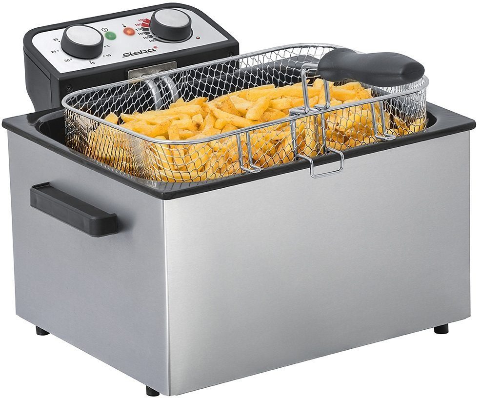 Steba Kaltzonenfritteuse DF 300, 3000 W, Fassungsvermögen bis zu 1,5 kg (optimal 1 kg)