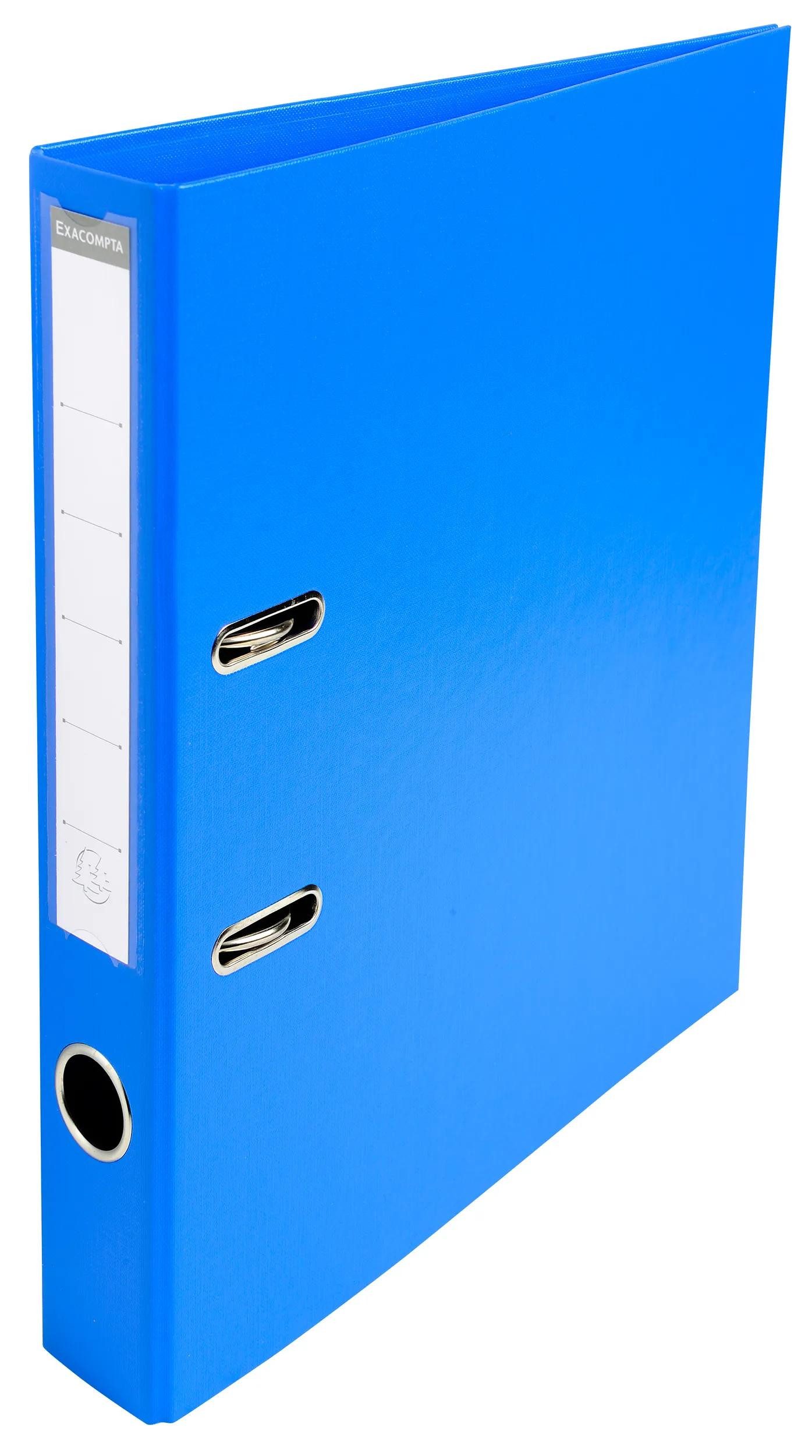 EXACOMPTA Aktenordner 10x Папки с файлами Prem'Touch PVC, Rücken 50mm, 32x29cm A4 Maxi, Blau, 53542E, Папки с файлами Kunststoff
