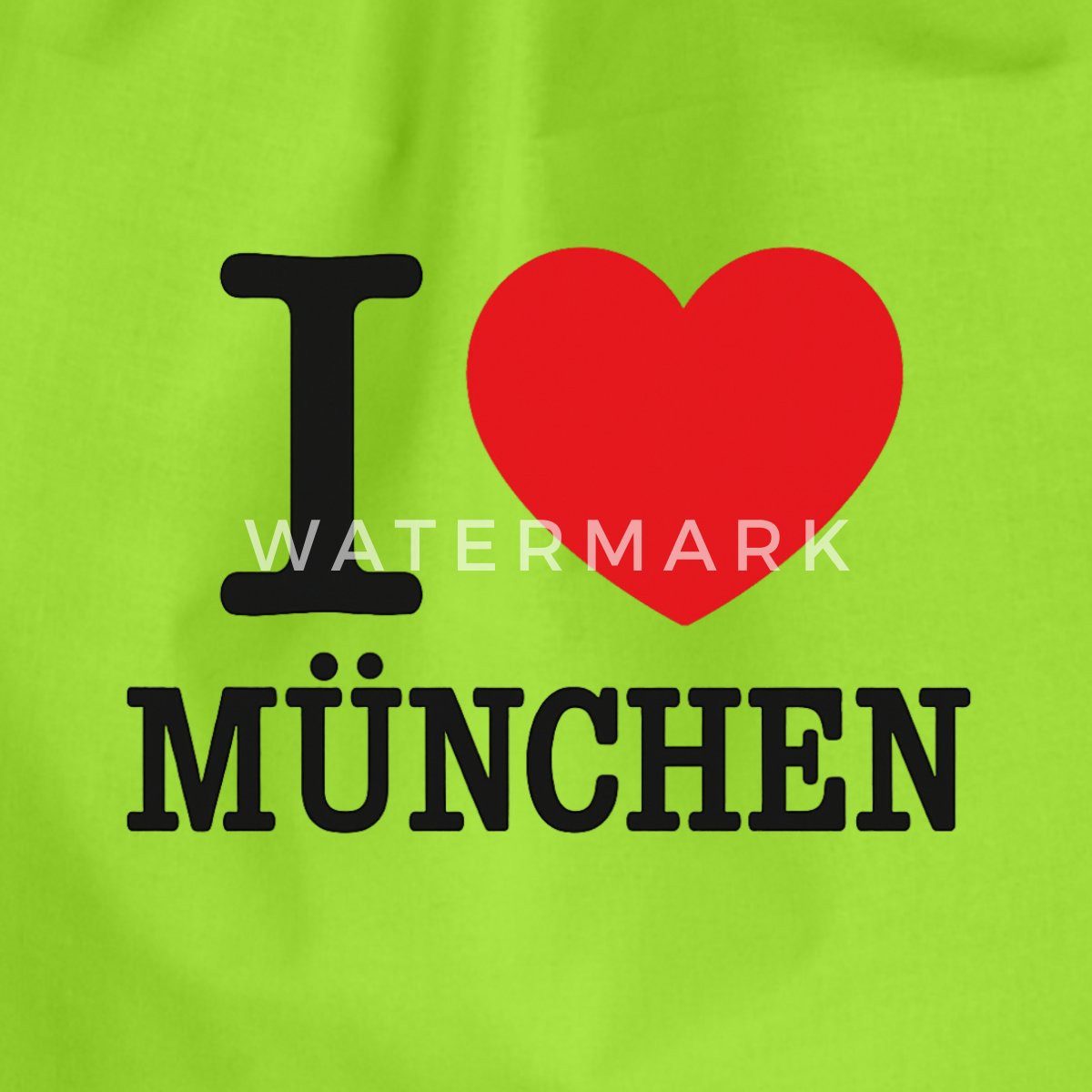 Spreadshirt Turnbeutel I Love München Herz Bayern Munich Turnbeutel (1-tlg)